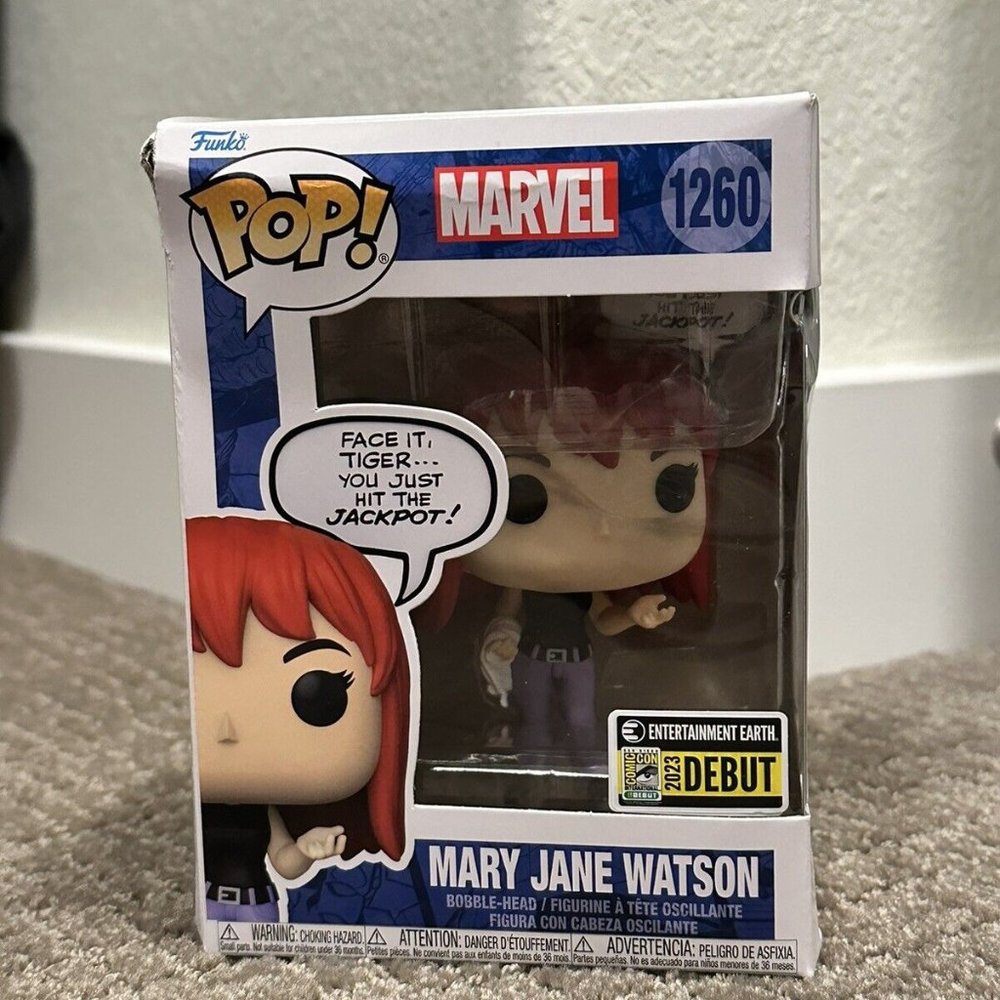 Funko Pop! Vinyl: Marvel - Mary Jane Watson - SDCC 2023 Debut - Damaged Box